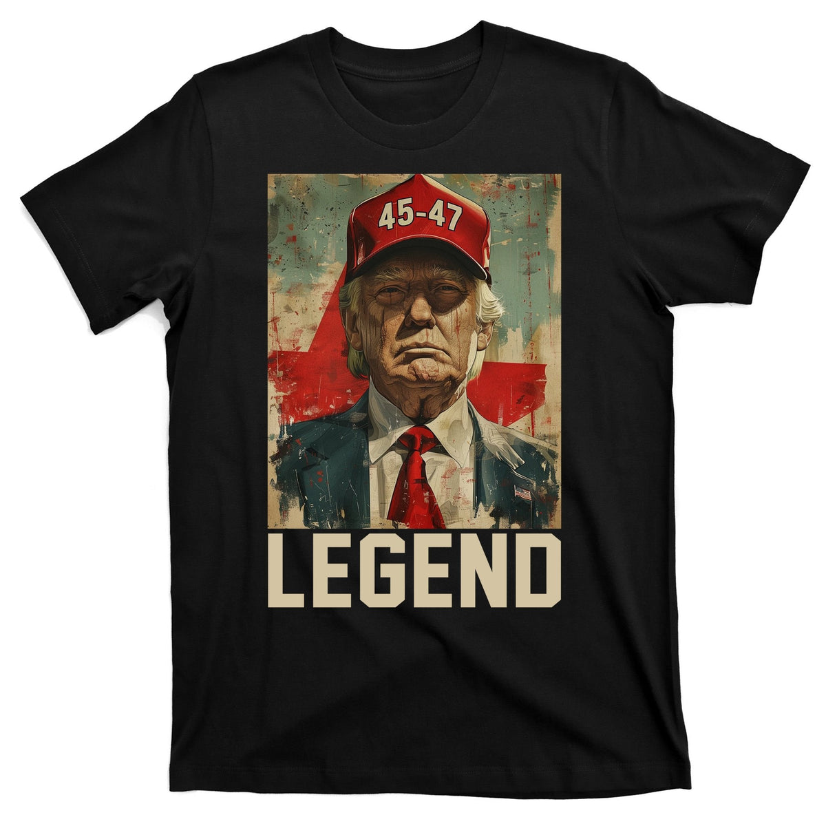 45 47 Donald Trump 2024 Legend Vintage T-Shirt product image 7