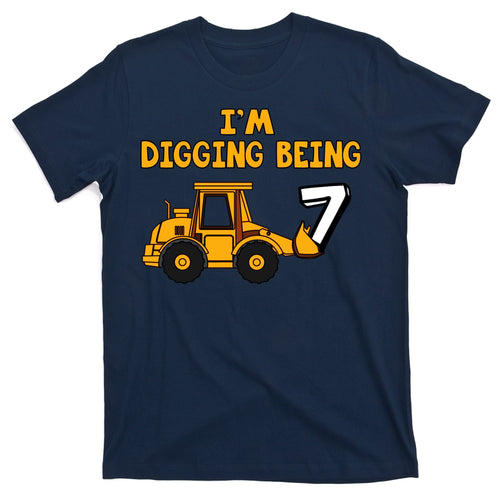 7th Birthday I'm Digging Being Seven T-Shirt product image 1