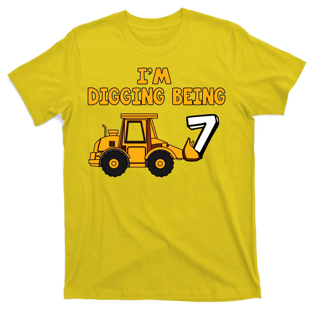 7th Birthday I'm Digging Being Seven T-Shirt product image 3
