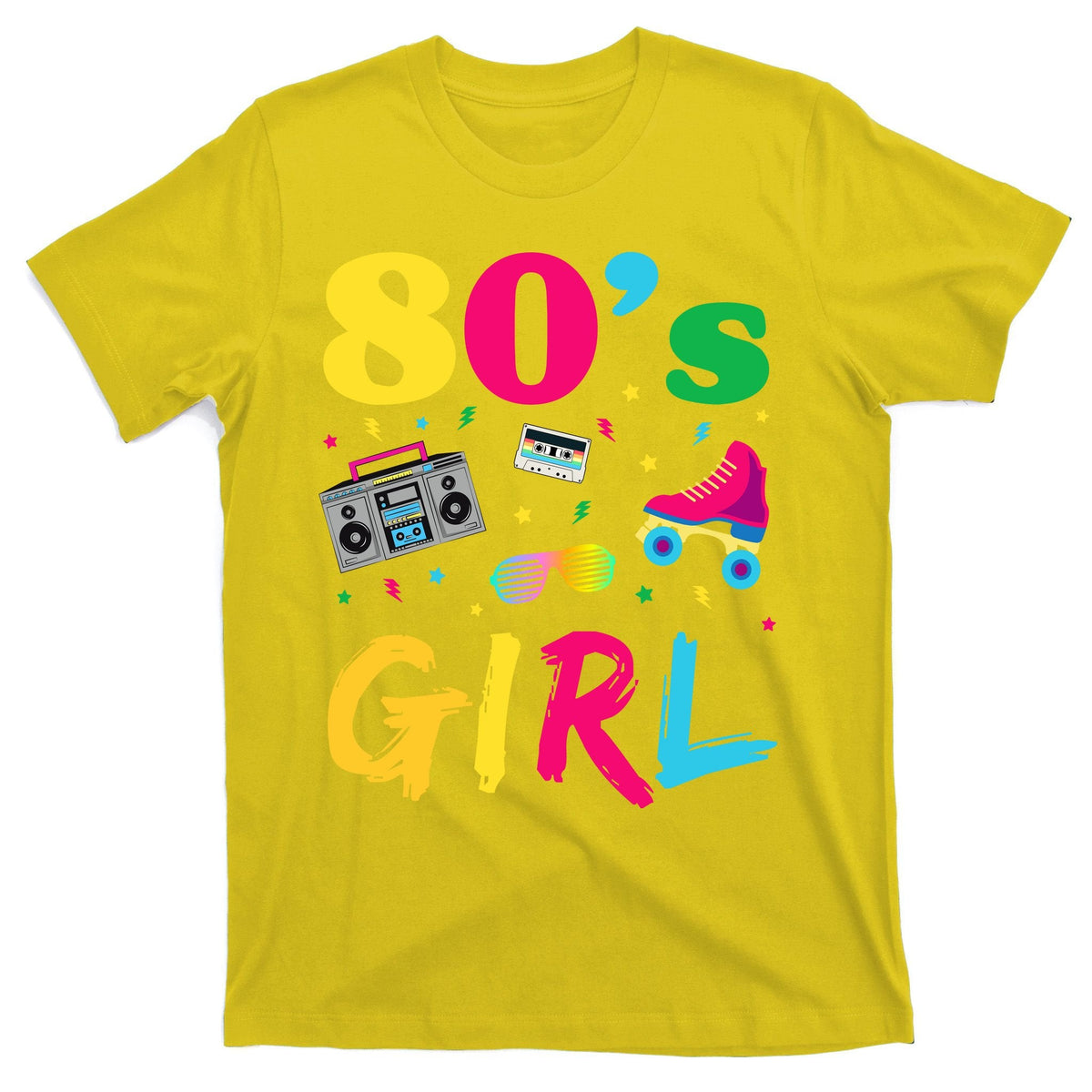 80s Girl Retro Costume T-Shirt product image 3