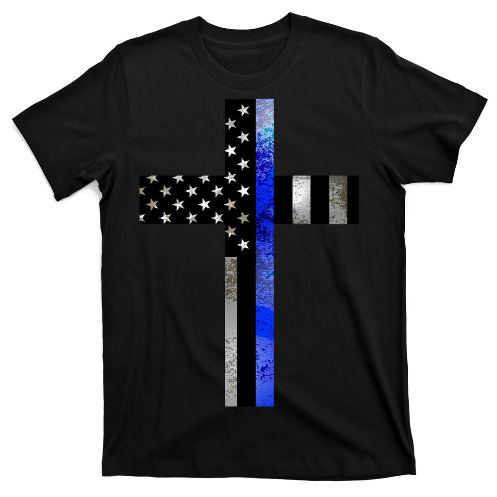 A Christian cross showing support for law enforcement product image 7
