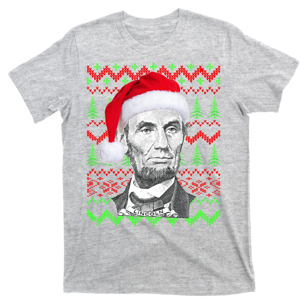 Abraham Lincoln Ugly Christmas Sweater T-Shirt product image 9