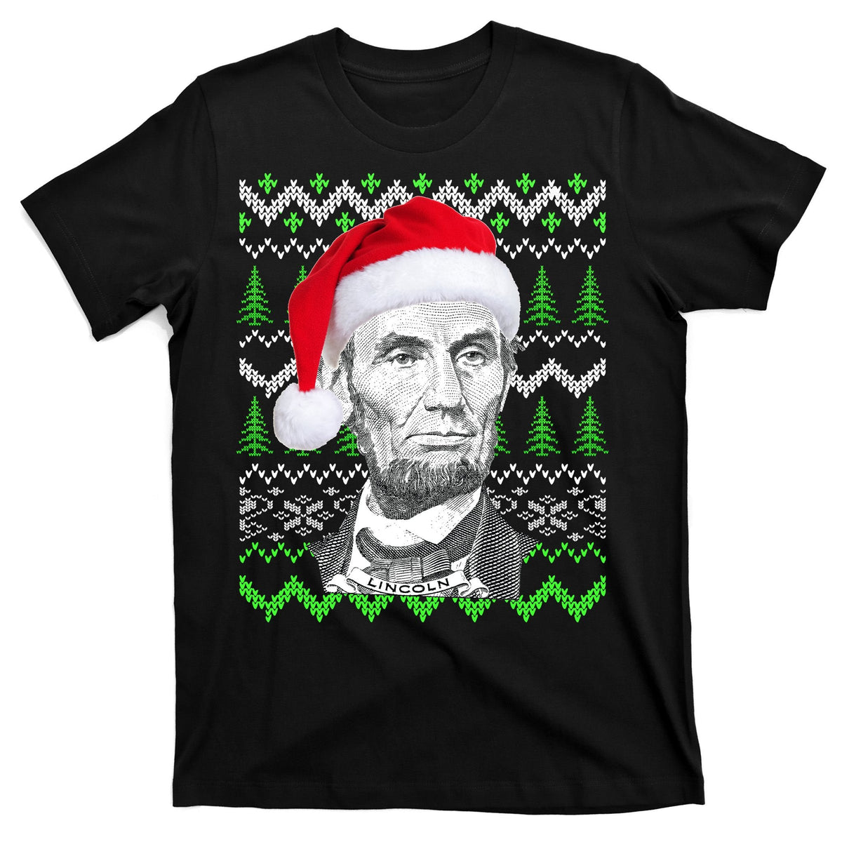 Abraham Lincoln Ugly Christmas Sweater T-Shirt product image 7