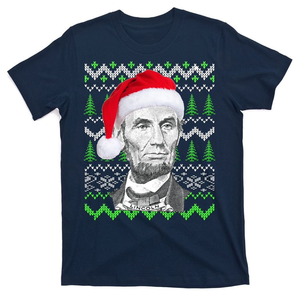 Abraham Lincoln Ugly Christmas Sweater T-Shirt product image 1
