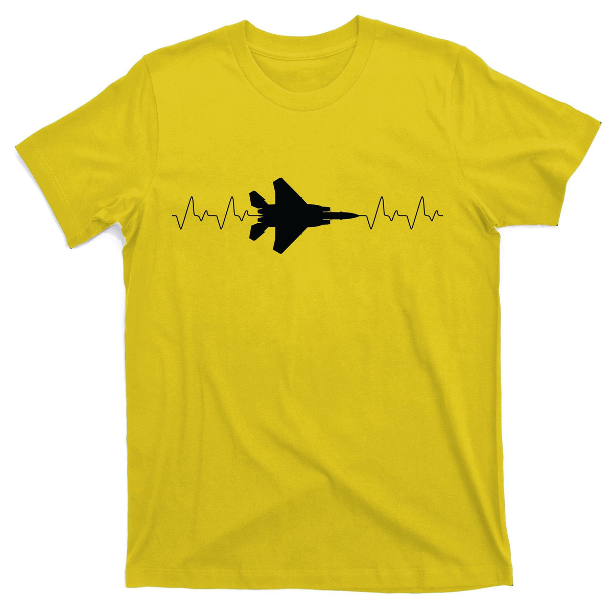 Airplane Pilot Air force Heartbeat T-Shirt product image 3