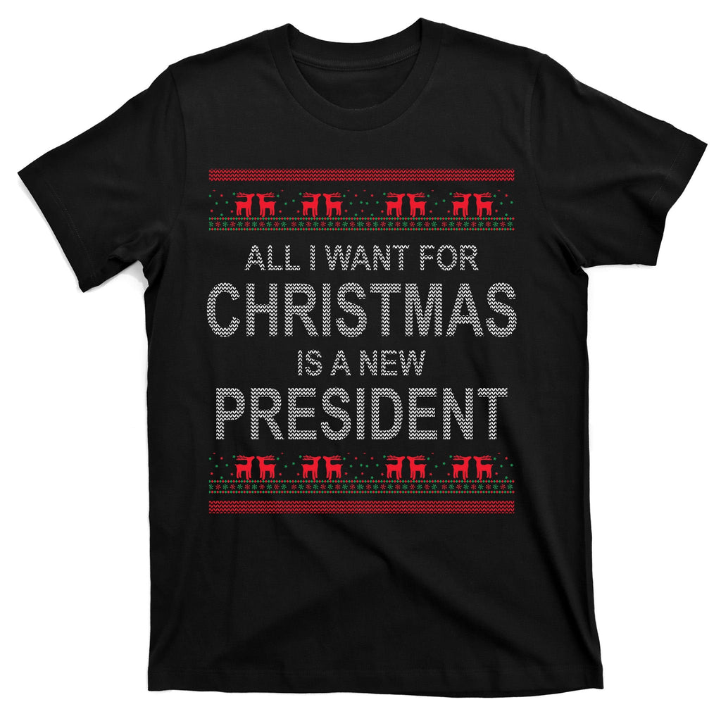 All I Want For Christmas Is A New President Ugly T-Shirt product image 7