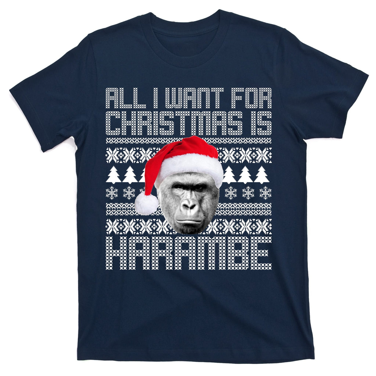 All I Want for Christmas is Harambe Ugly Sweater Design product image 1