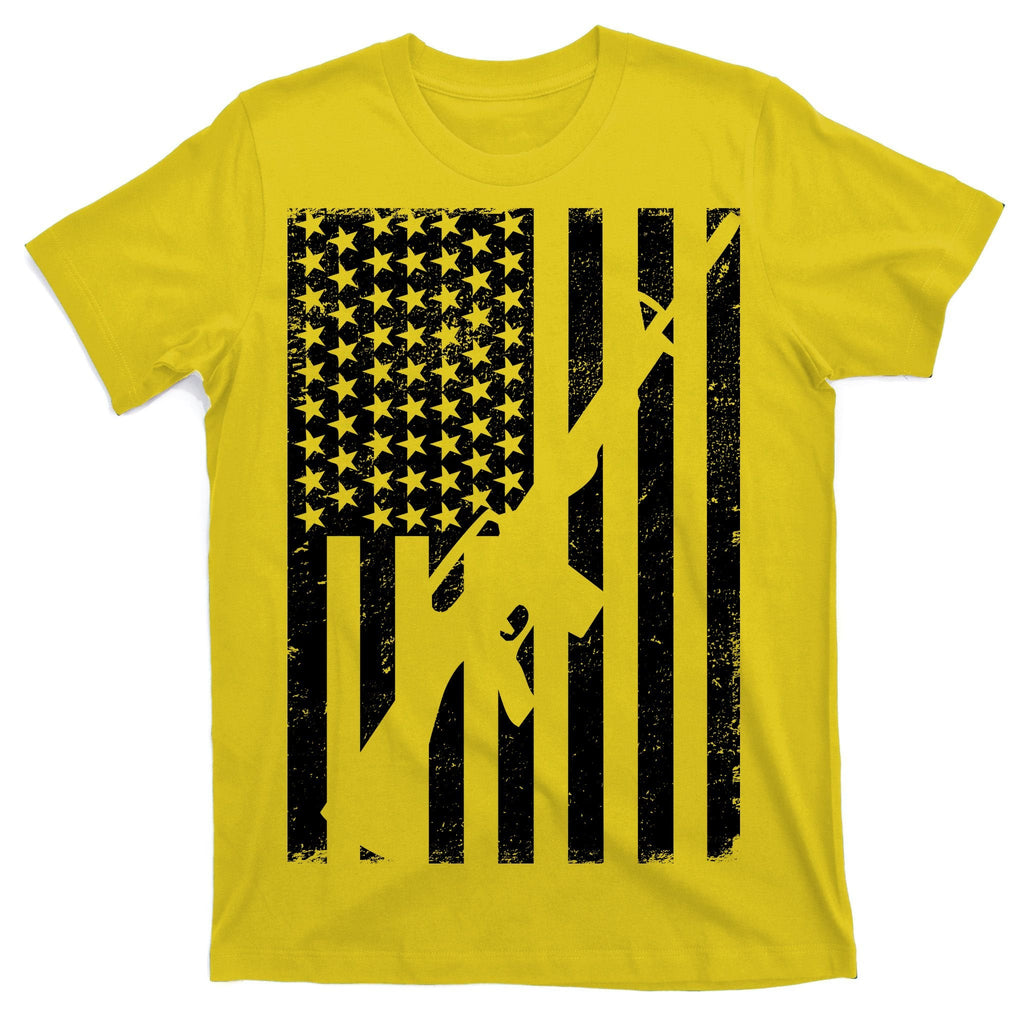 AR-15 Gun Vintage American Flag T-Shirt product image 3