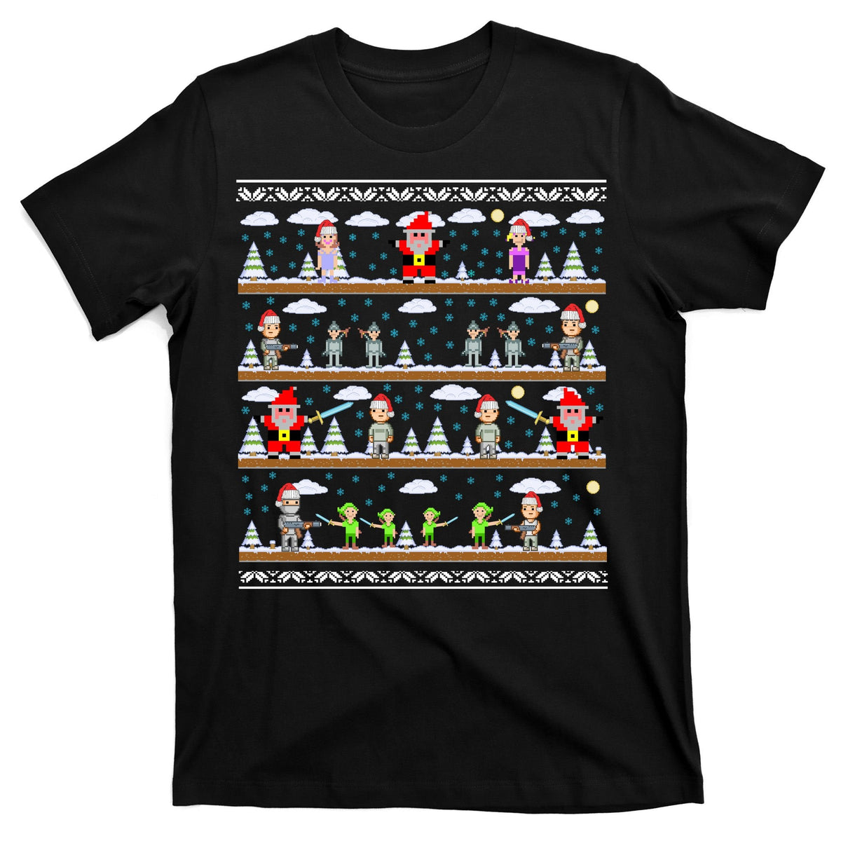 Attack of Christmas Gamer Ugly Sweater T-Shirt product image 7