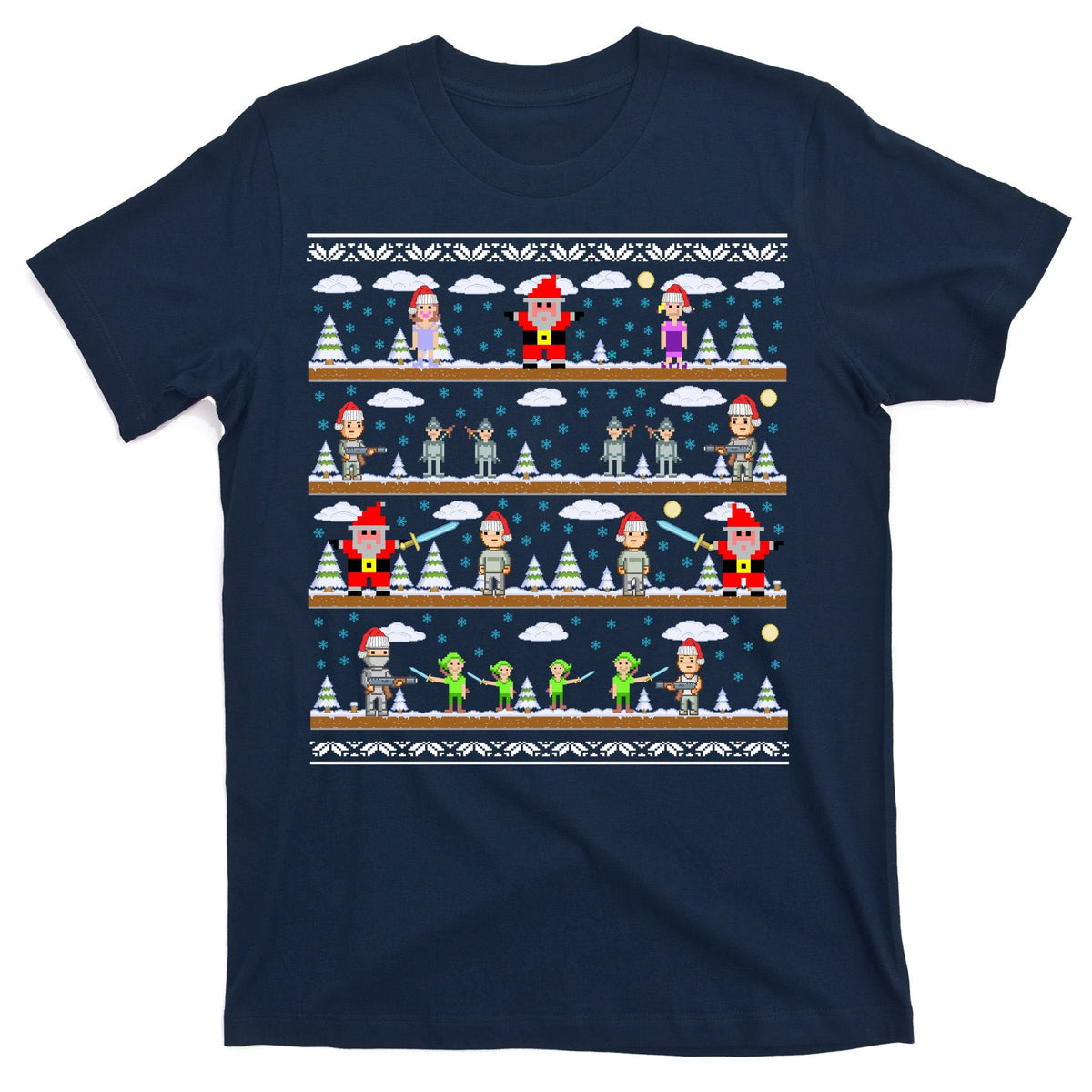 Attack of Christmas Gamer Ugly Sweater T-Shirt product image 1
