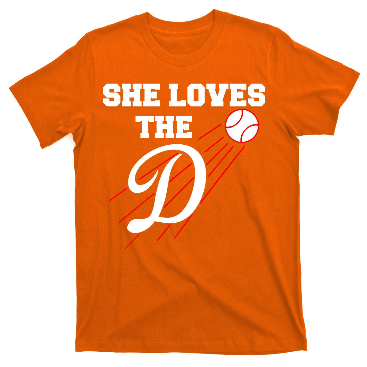 Baseball She Loves The D Los Angeles T-Shirt product image 5