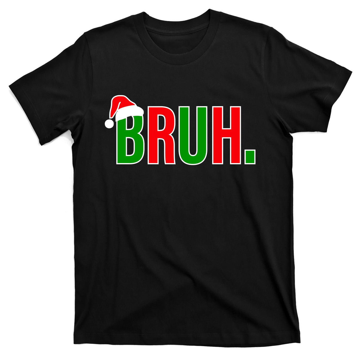 Bruh. Colorful Funny Christmas T-Shirt product image 7