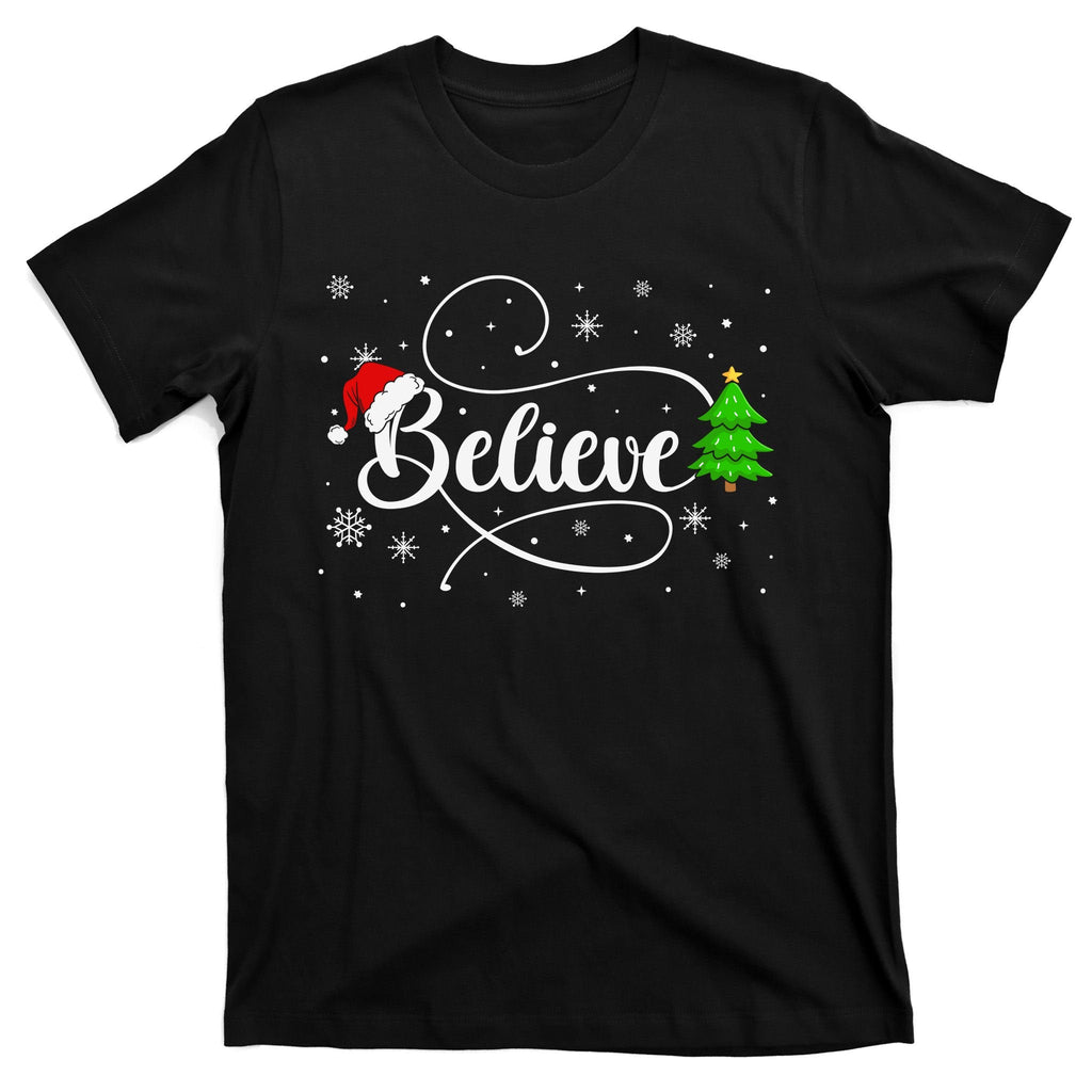 Believe Christmas Santa Holiday T-Shirt product image 7