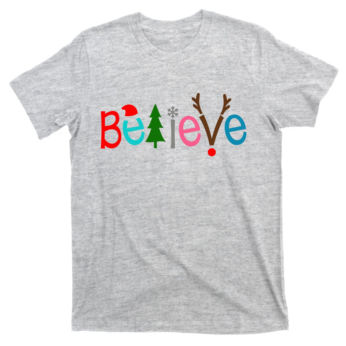 Believe Christmas Spirit Festive T-Shirt product image 9