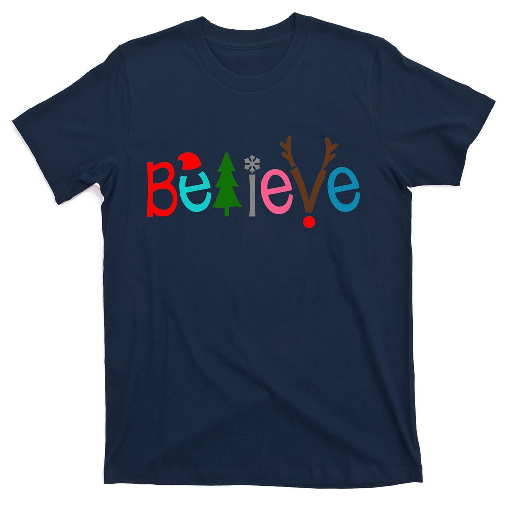 Believe Christmas Spirit Festive T-Shirt product image 1