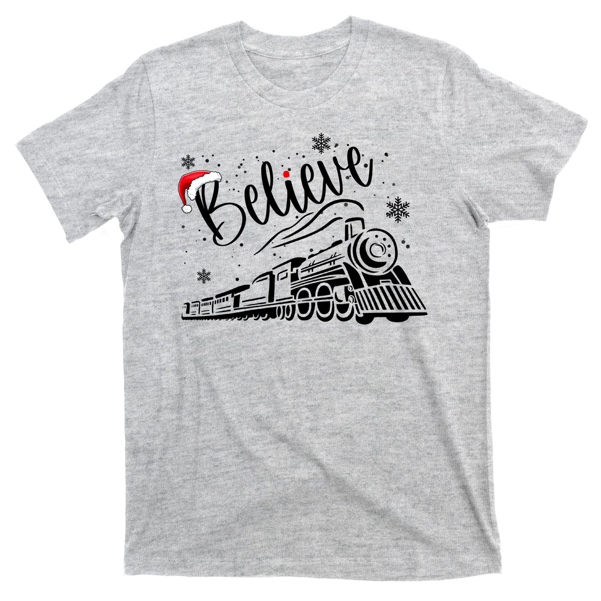 Believe Christmas Train Holiday T-Shirt product image 9