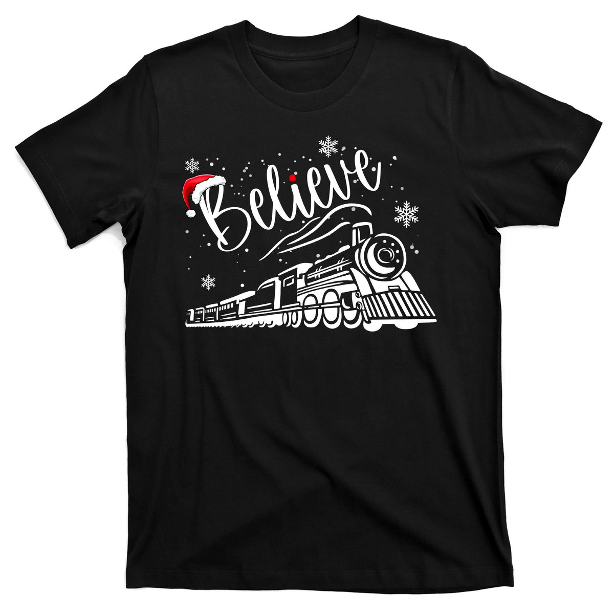 Believe Christmas Train Holiday T-Shirt product image 7