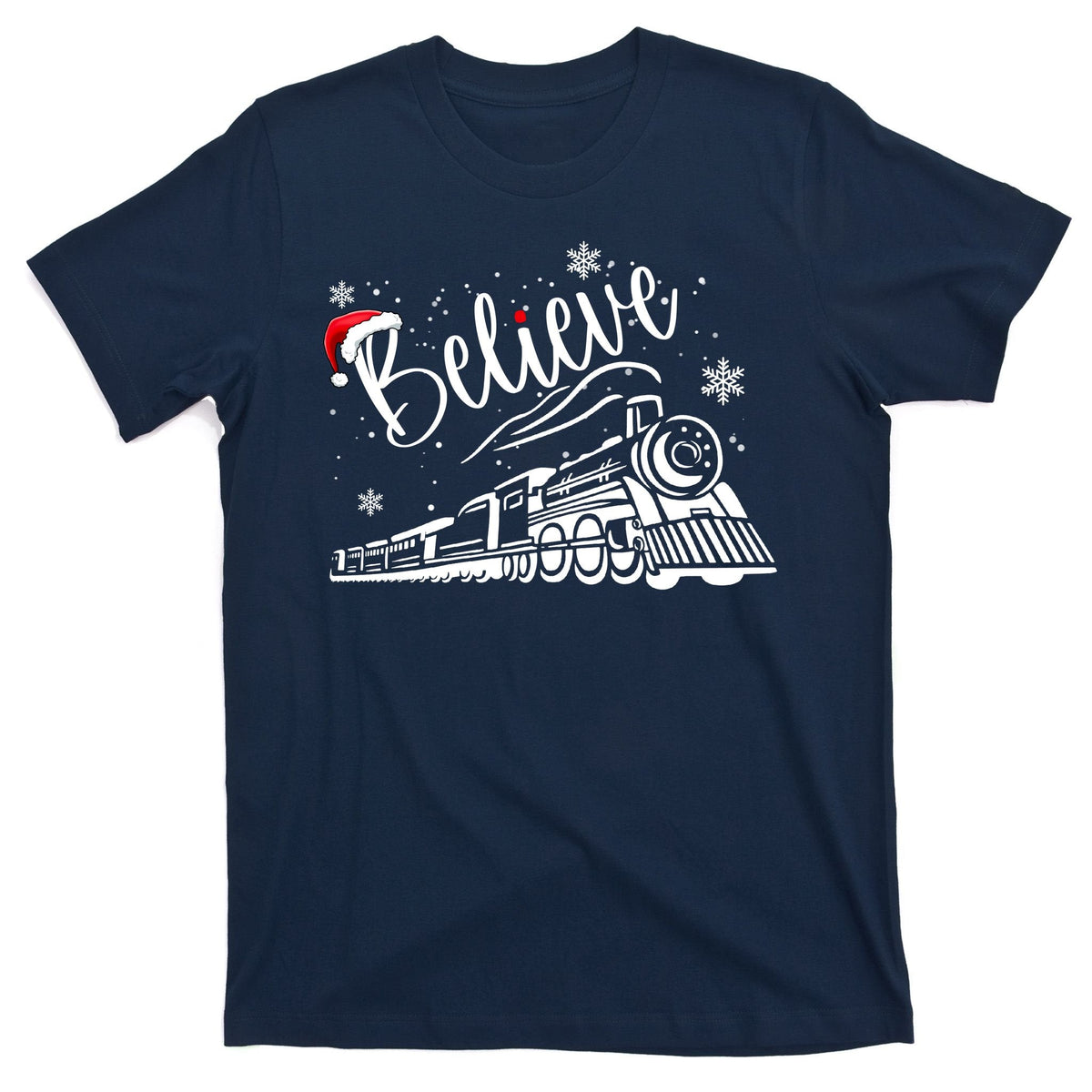 Believe Christmas Train Holiday T-Shirt product image 1