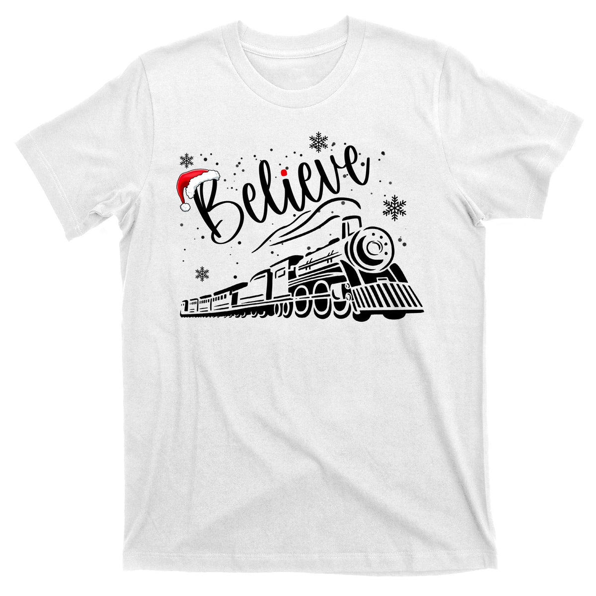 Believe Christmas Train Holiday T-Shirt product image 11