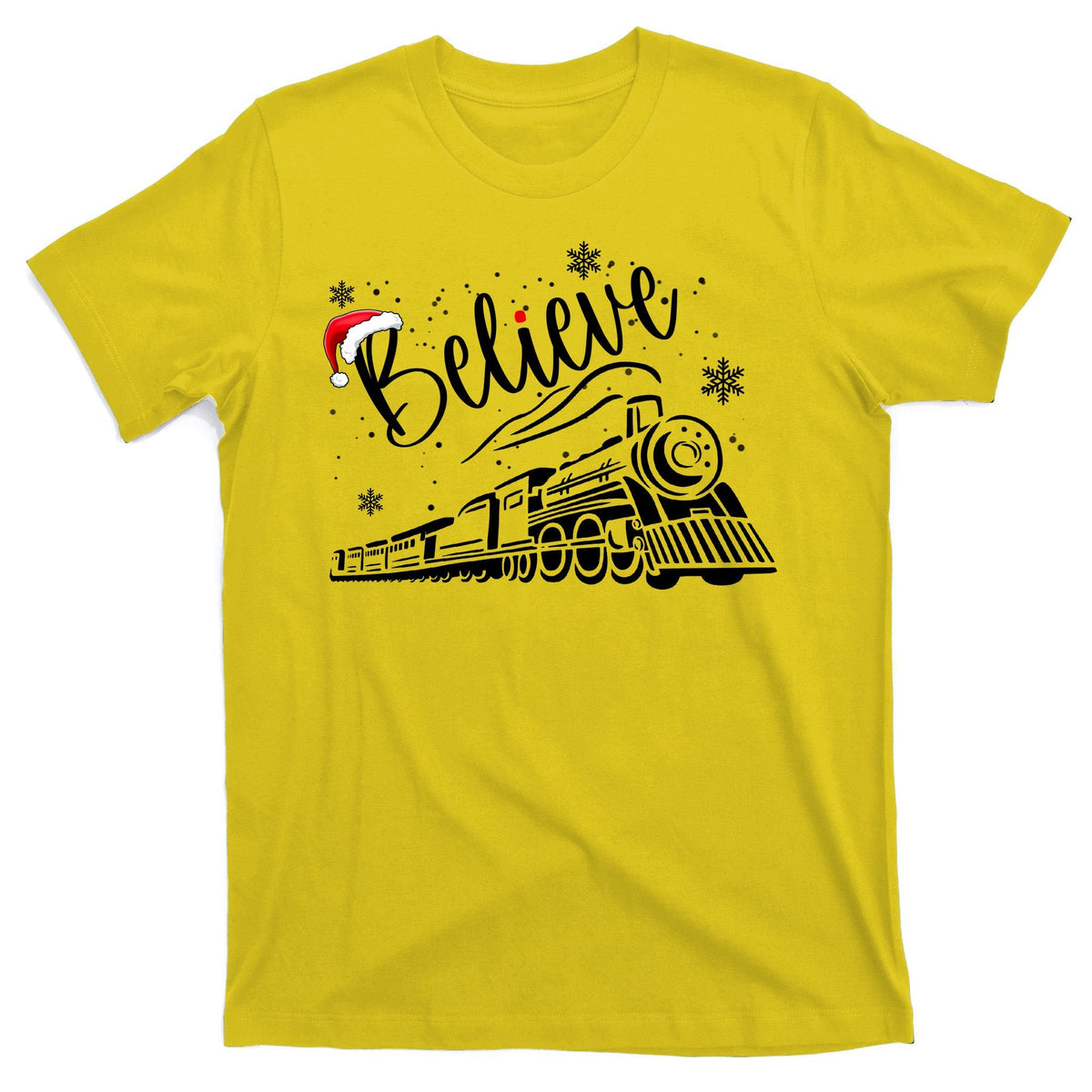 Believe Christmas Train Holiday T-Shirt product image 3