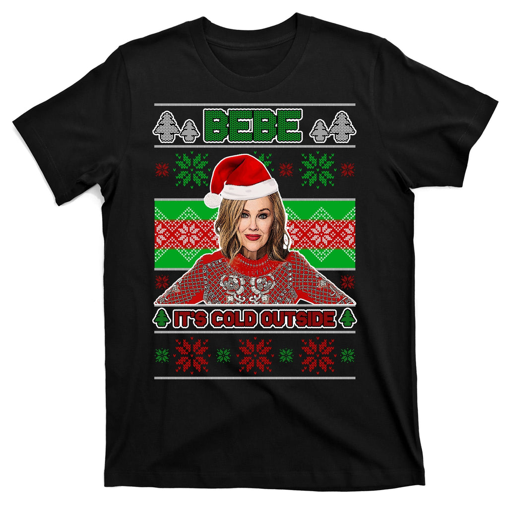 Bebe It's Cold Outside Ugly Christmas Sweater T-Shirt product image 7