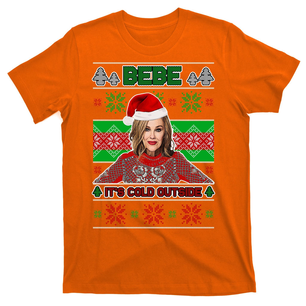 Bebe It's Cold Outside Ugly Christmas Sweater T-Shirt product image 5