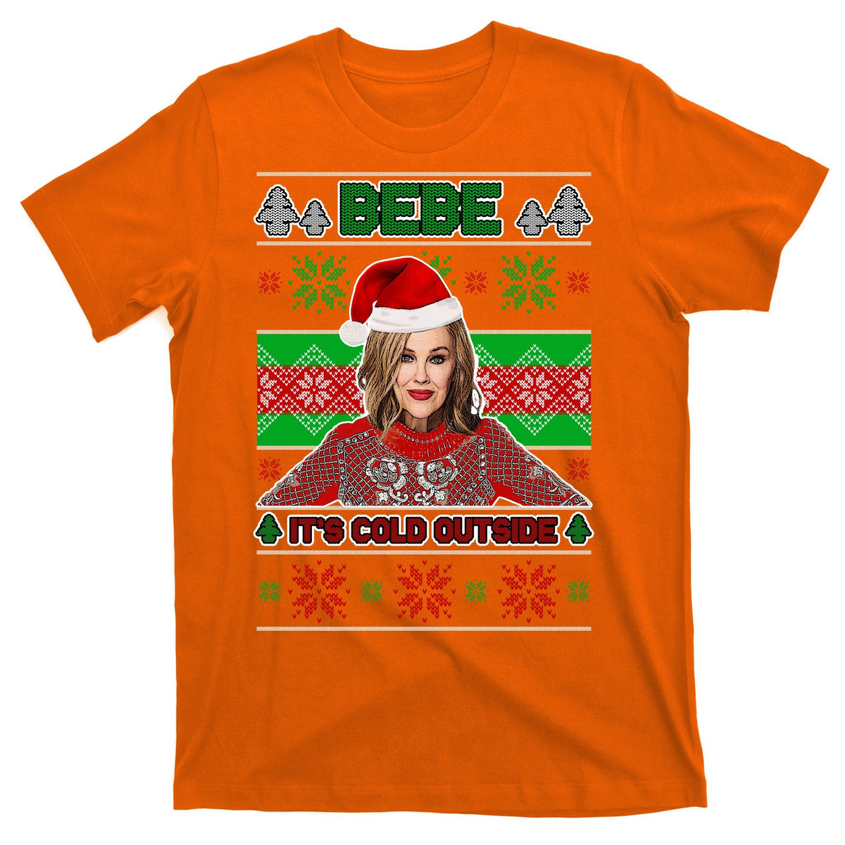 Bebe It's Cold Outside Ugly Christmas Sweater T-Shirt product image 5