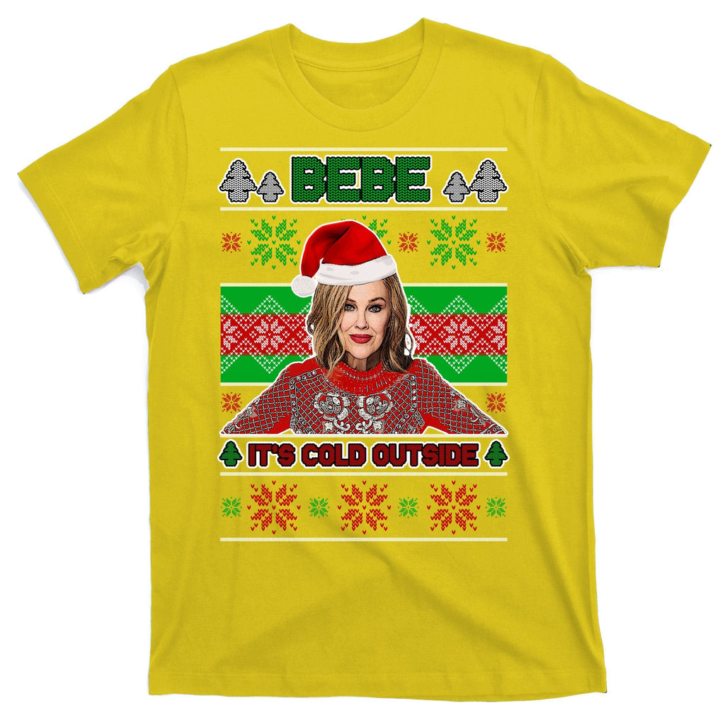 Bebe It's Cold Outside Ugly Christmas Sweater T-Shirt product image 3