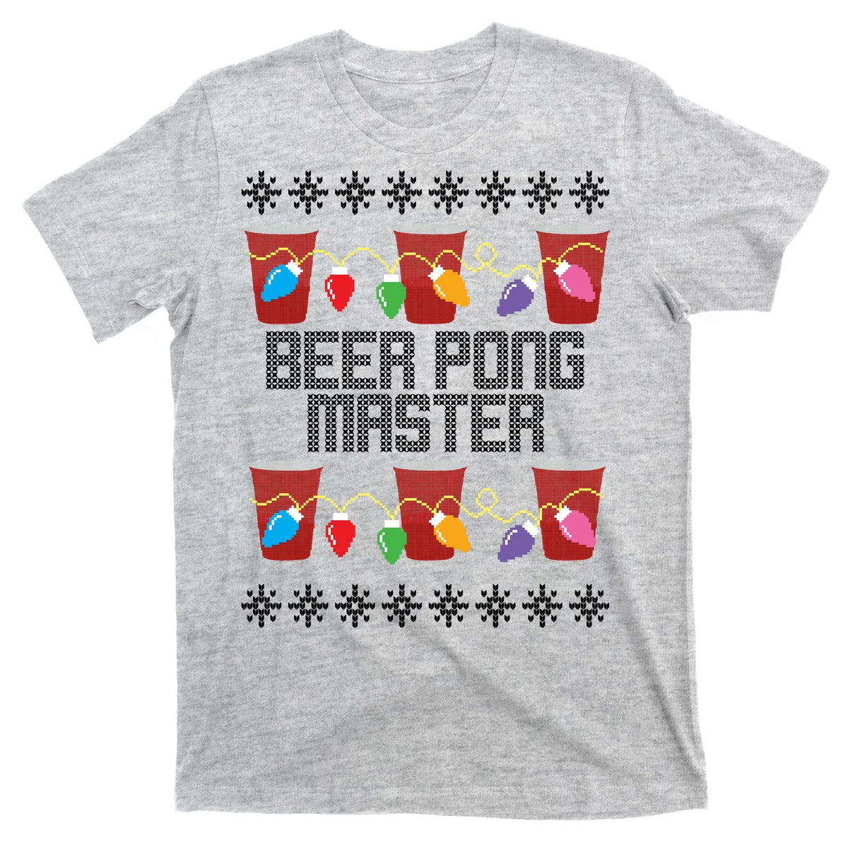 Beer Pong Master Ugly Christmas Sweater T-Shirt product image 9