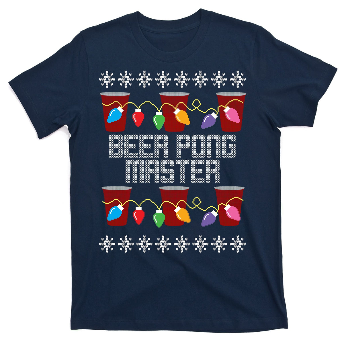 Beer Pong Master Ugly Christmas Sweater T-Shirt product image 1