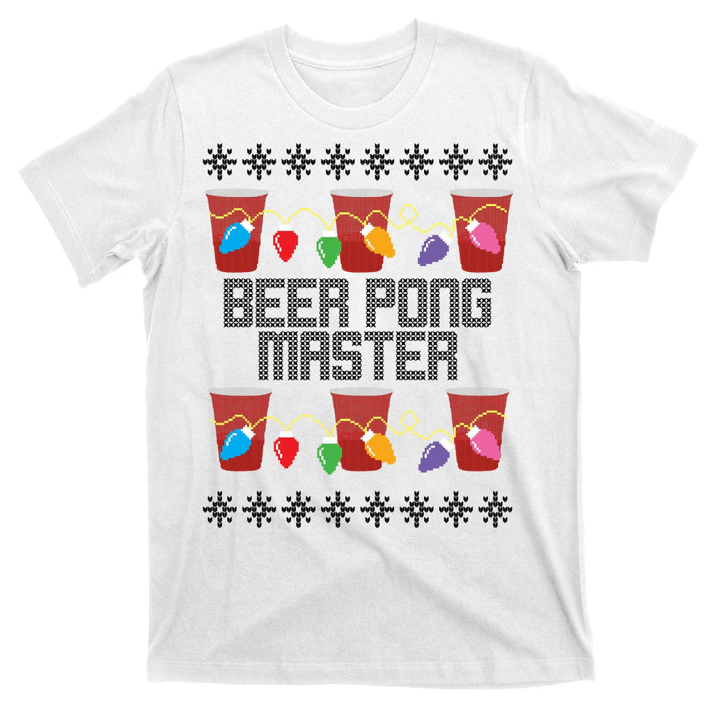 Beer Pong Master Ugly Christmas Sweater T-Shirt product image 11