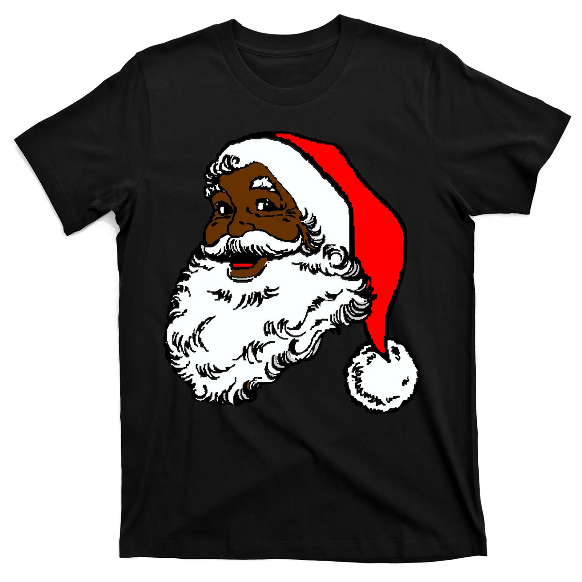 Black Santa Claus Christmas T-Shirt product image 7