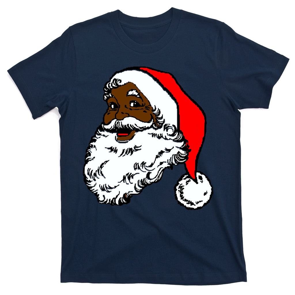 Black Santa Claus Christmas T-Shirt product image 1