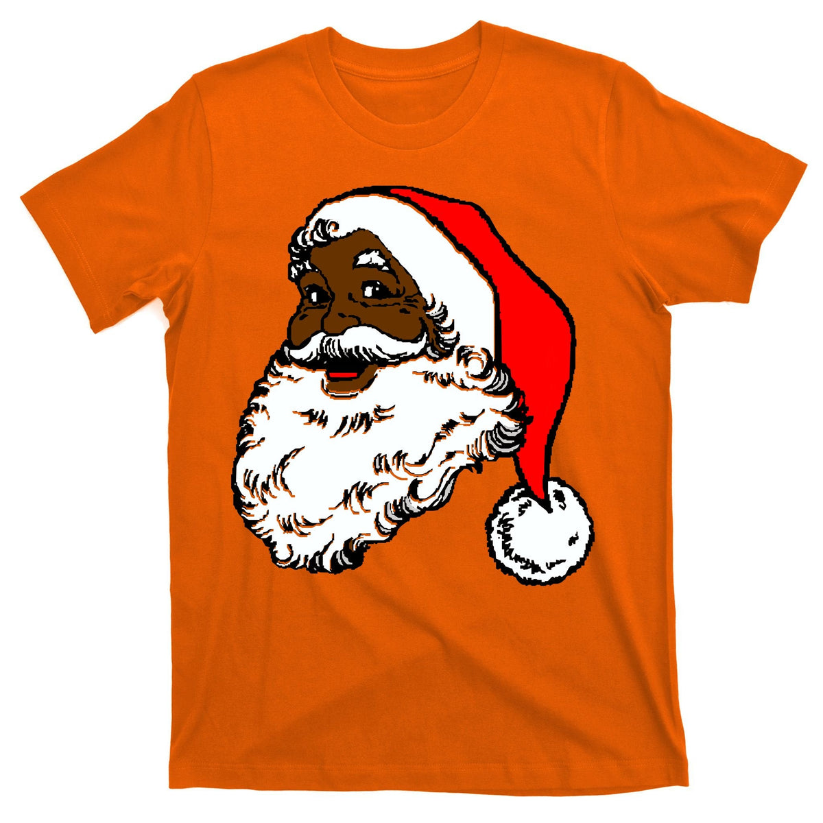 Black Santa Claus Christmas T-Shirt product image 5