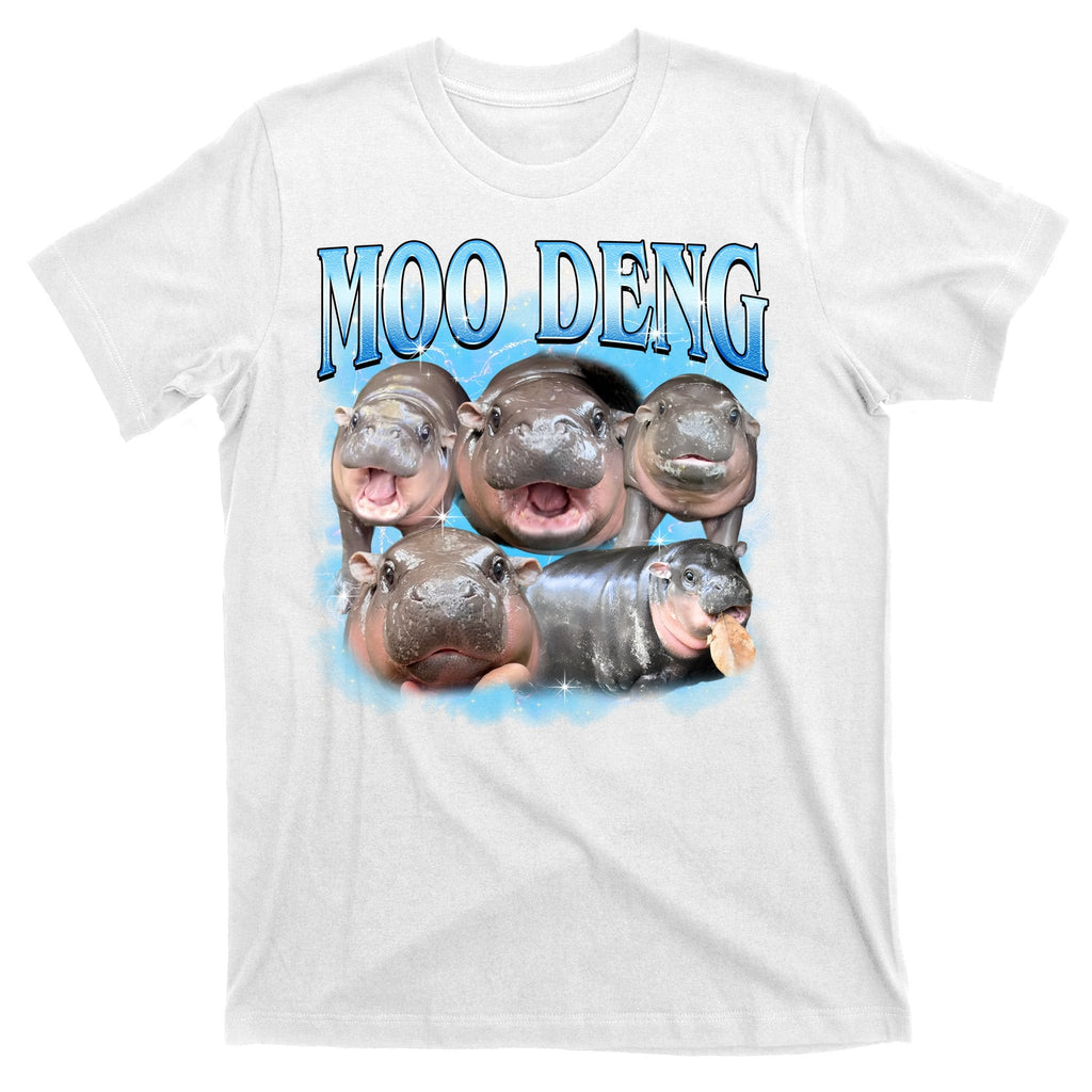 Blue Moo Deng Meme Hippo Funny T-Shirt product image 11
