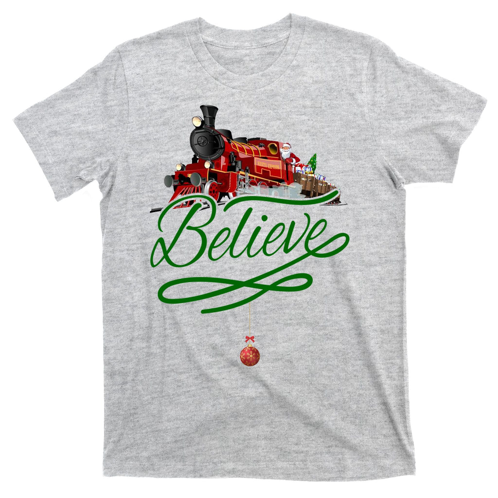 Believe Polar Express Christmas Holiday Train T-Shirt product image 9