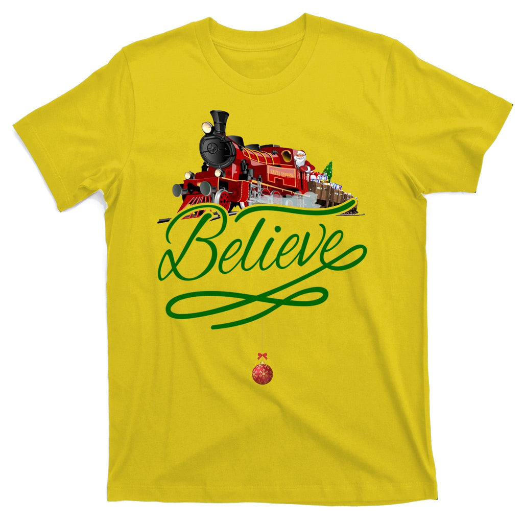 Believe Polar Express Christmas Holiday Train T-Shirt product image 3