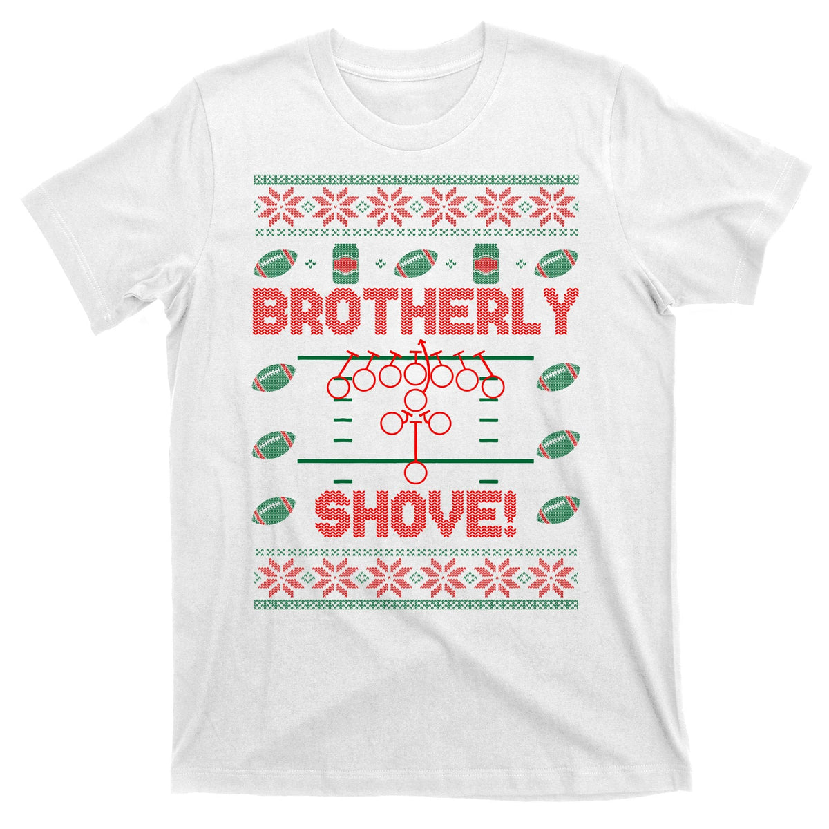 Brotherly Shove Eagles Nick Sirianni Ugly Christmas Sweater product image 11