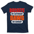 Buckeye On Saturday Dawg On Sunday T-Shirt product image 1
