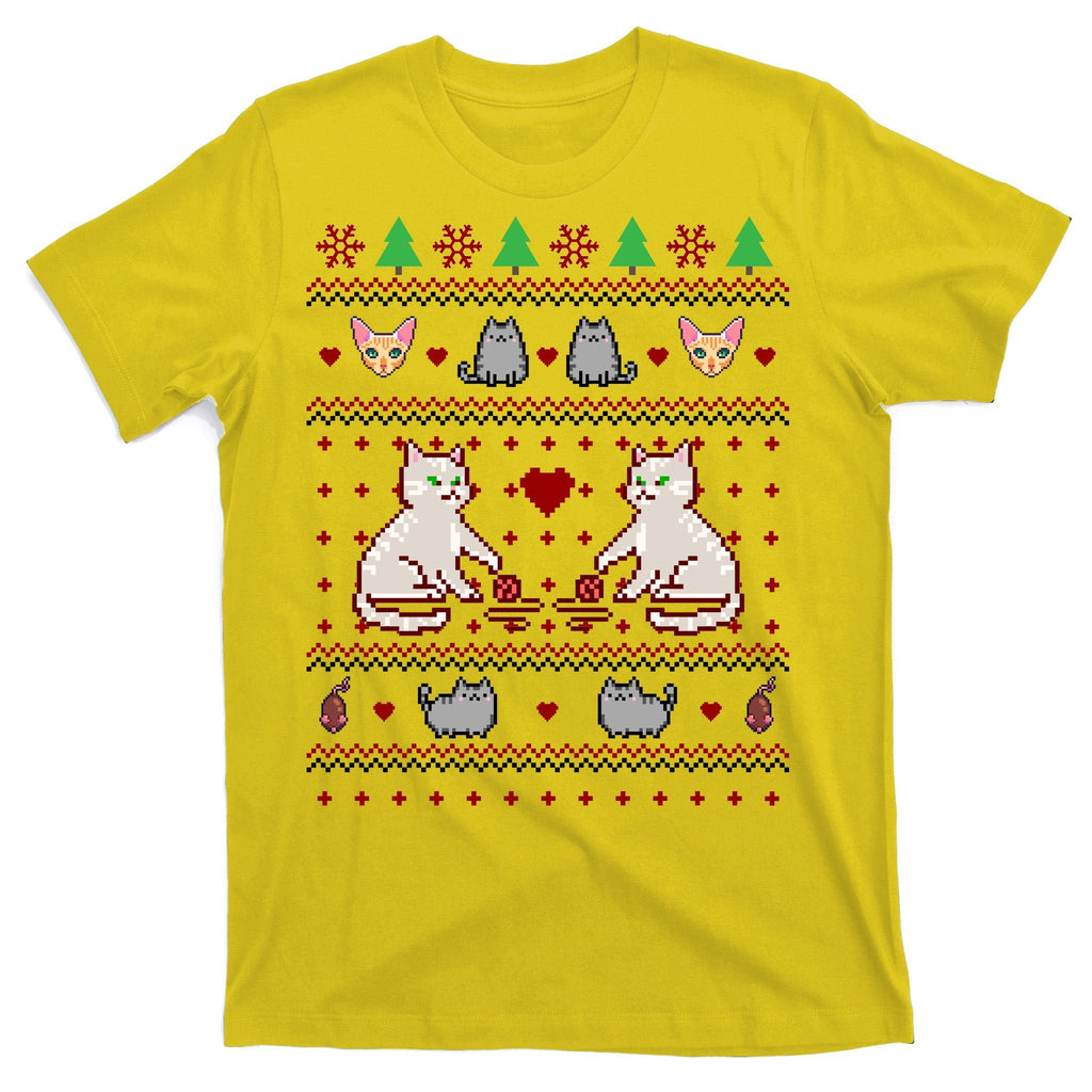 Cat Lover Ugly Christmas T-Shirt product image 3