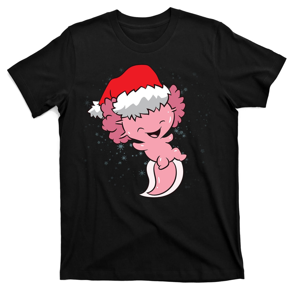 Cute Christmas Axolotl Santa T-Shirt product image 7