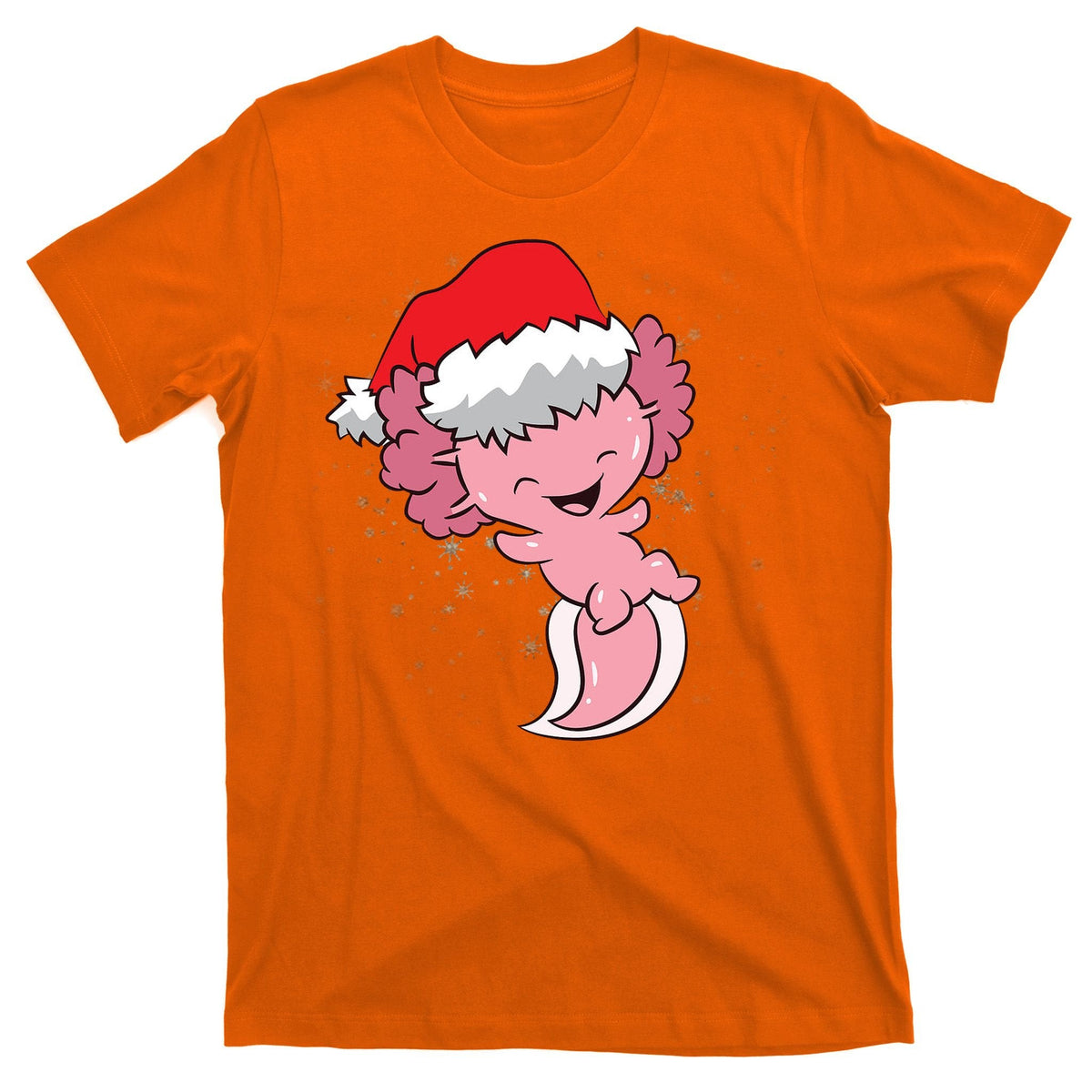Cute Christmas Axolotl Santa T-Shirt product image 5