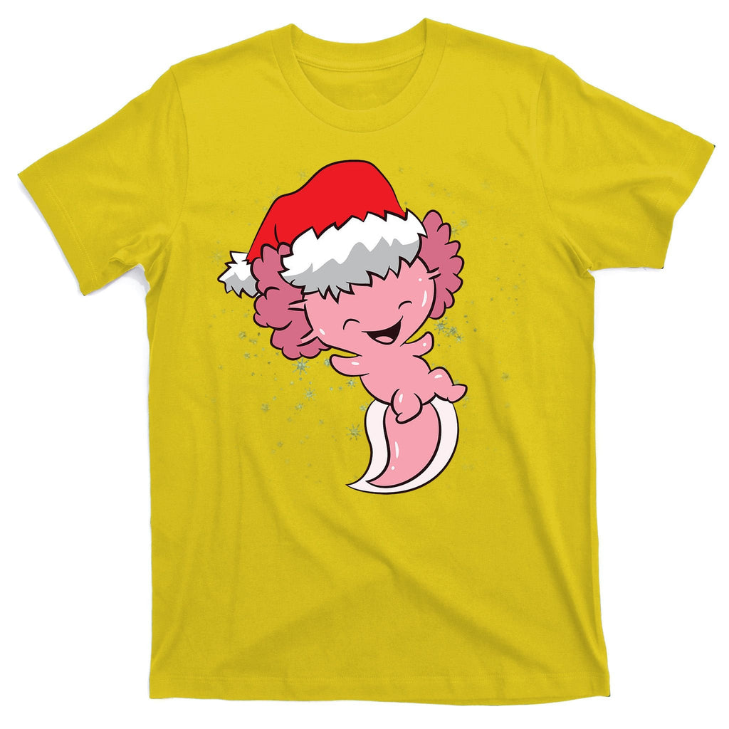 Cute Christmas Axolotl Santa T-Shirt product image 3