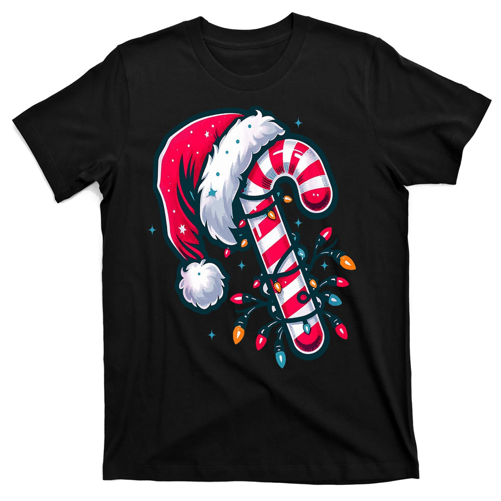 Candy Cane Christmas Lights Holiday T-Shirt product image 7
