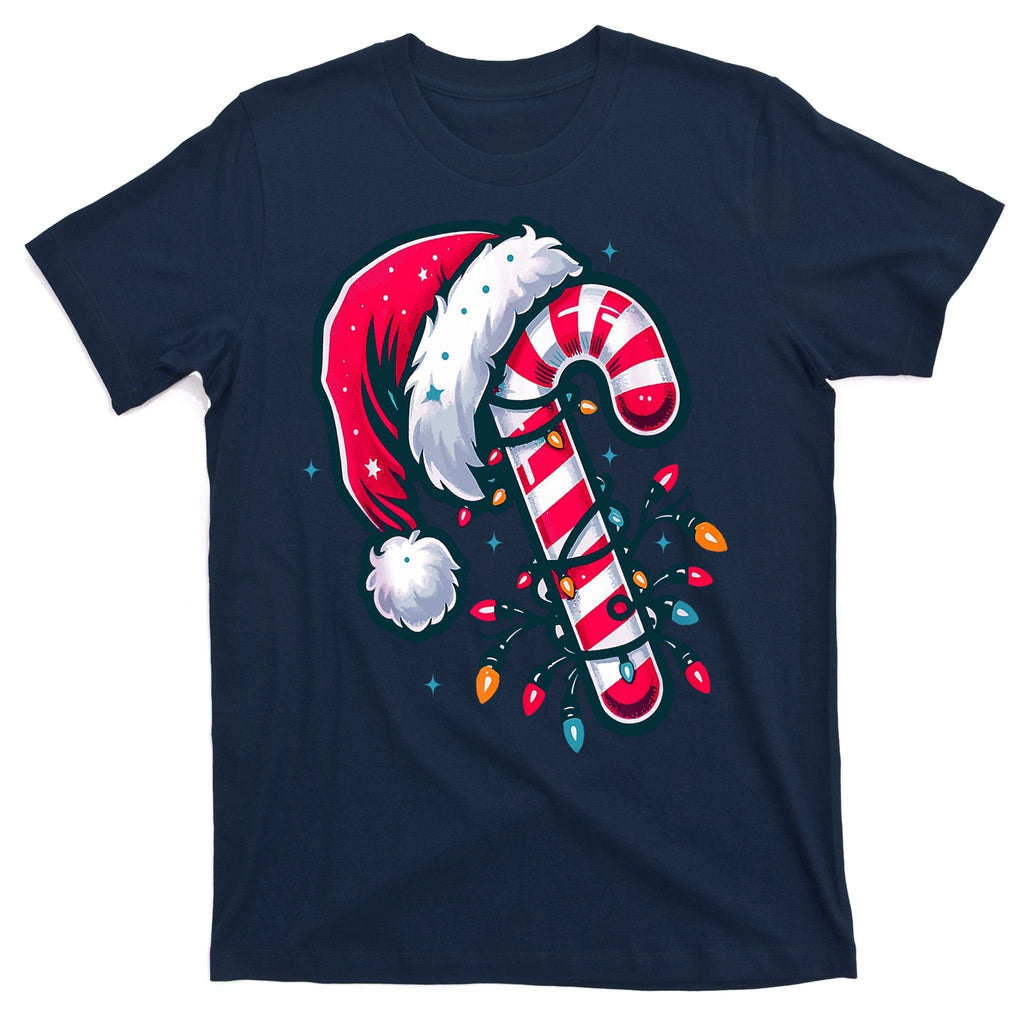 Candy Cane Christmas Lights Holiday T-Shirt product image 1