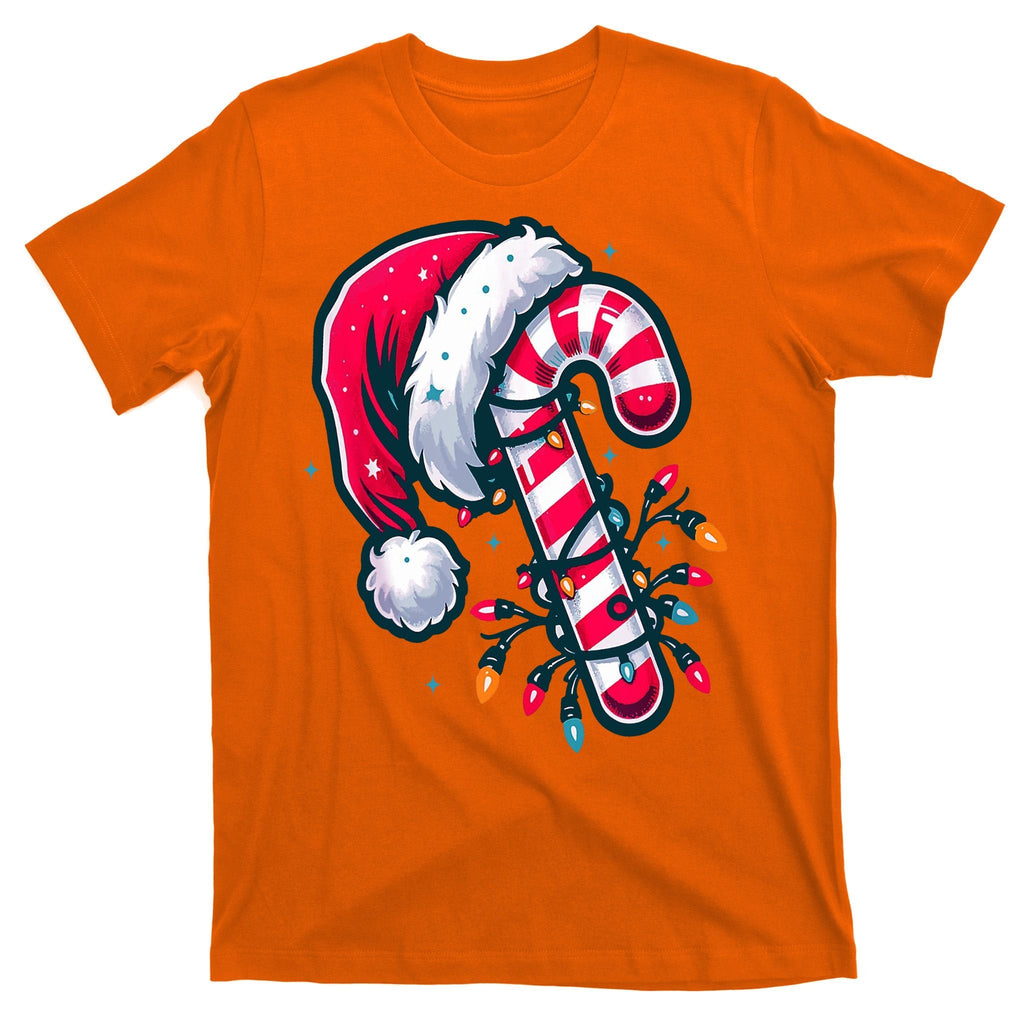Candy Cane Christmas Lights Holiday T-Shirt product image 5