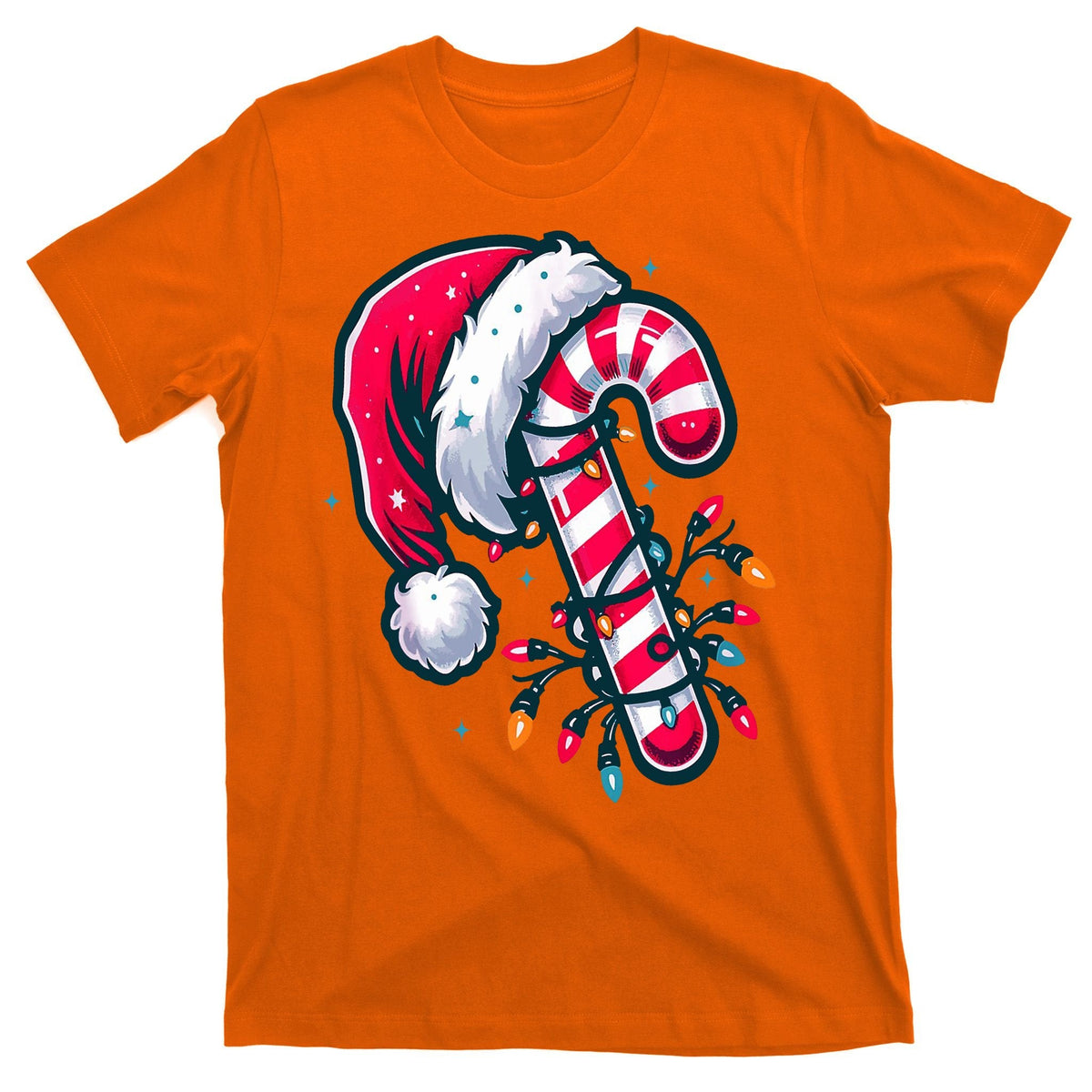 Candy Cane Christmas Lights Holiday T-Shirt product image 5