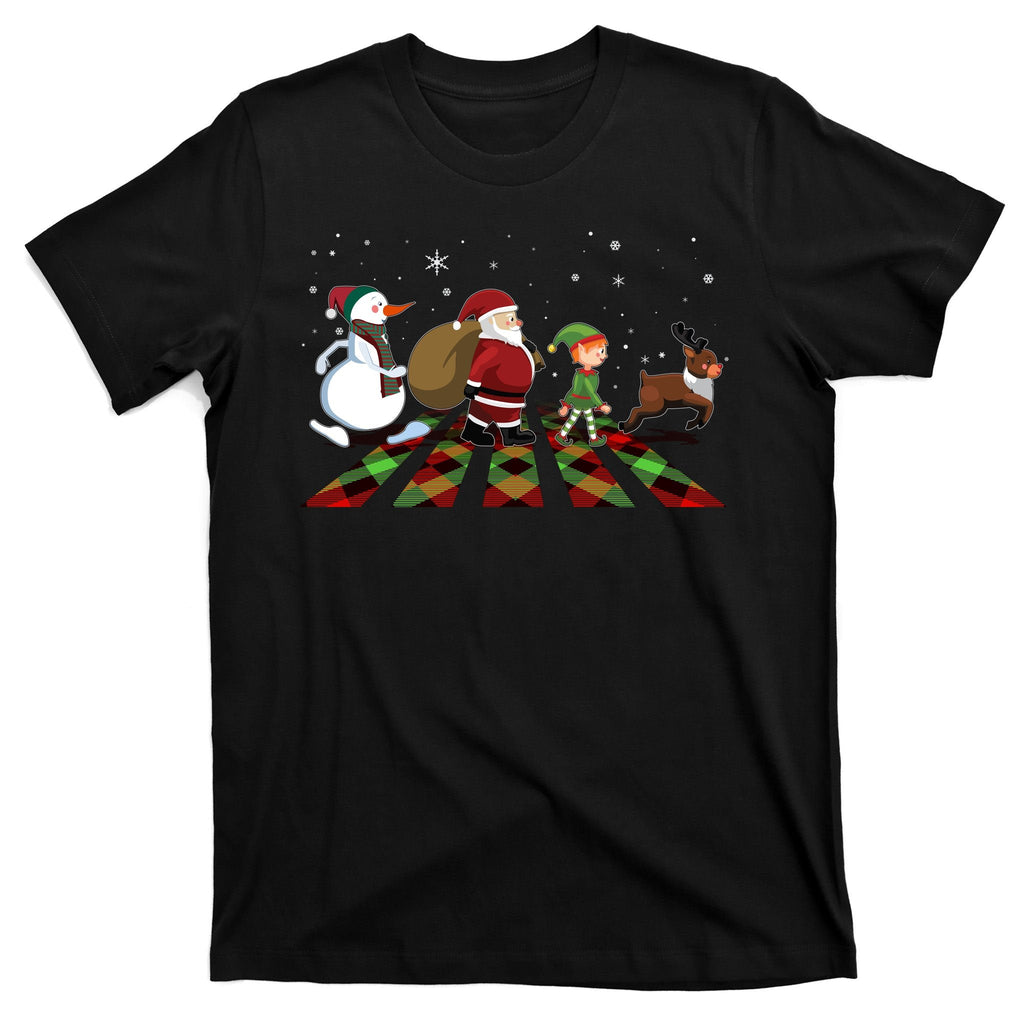 Cute Funny Christmas Road Frosty Santa Elf Reindeer T-Shirt product image 7