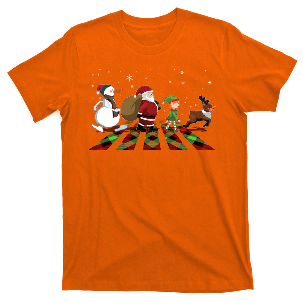 Cute Funny Christmas Road Frosty Santa Elf Reindeer T-Shirt product image 5