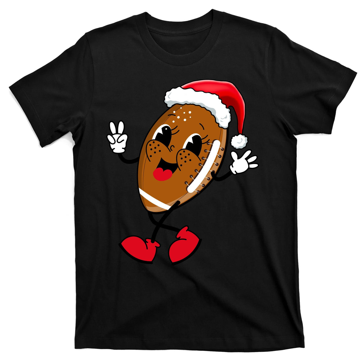 Christmas Football Holiday Sport T-Shirt product image 7